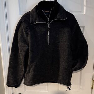 Woolrich Men's Charcoal Zip-Up Sweater